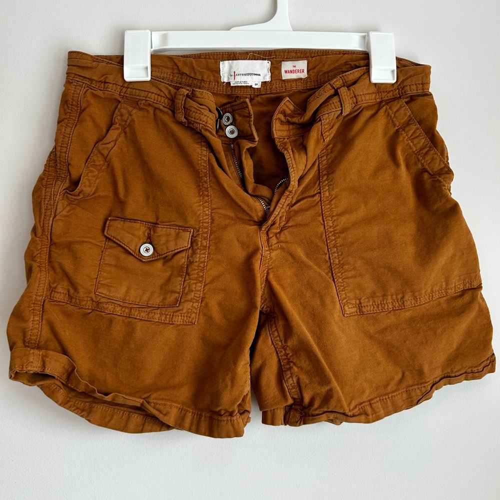 Anthropologie The Wanderer Women Shorts Clay Brown Size 29